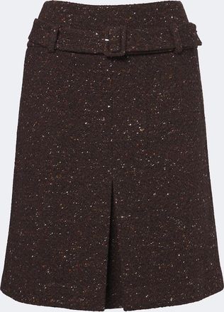 Shushu/Tong Belted wool-blend miniskirt