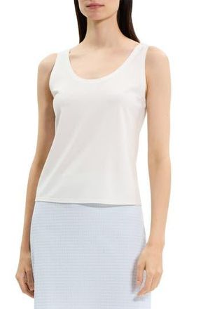 Theory Raw Trim Tank in White at Nordstrom Rack, Size Large