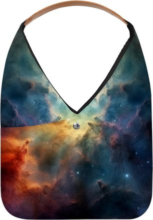 Generic Stars Nebula Reusable Lightweight Grocery Bags - Foldable Into Compact Pouch, Washable & Sturdy, Multipurpose for Shopping and Travel