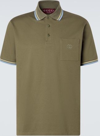 Gucci Polo in piqu&eacute; di misto cotone