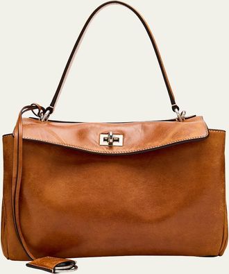 Balenciaga Rodeo Small Leather Top-Handle Bag