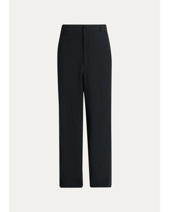 Giorgio Armani Mens Wool-Blend Slim-Fit Trousers