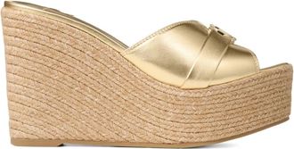 Jimmy Choo London 100 mm Leda muiltjes - Goud