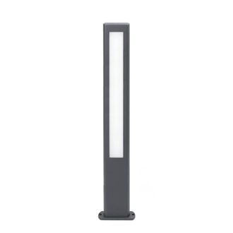 Netlighting Nanda LED Outdoor Tall Bollard Light Dark Grey IP54