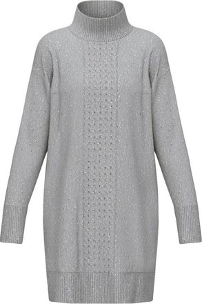 Emme Di Marella Angeli Knit Dress - Dames - Kleedjes - Grijs - M - Wol - Kleedjes