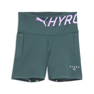Puma Pantaloni aderenti PUMA x HYROX PWRMODE 4 da donna, Accessori, Verde, XXS