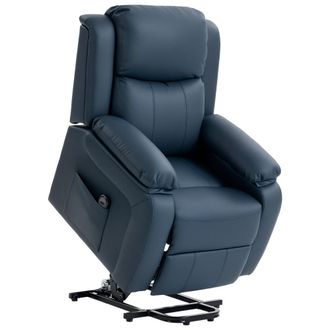 HOMCOM Sill&oacute;n levanta personas 76x90x105 cm azul