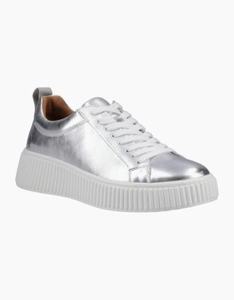 Hush Puppies Womens Harlow Womens Sneakers - Silver - Size: 8
