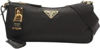 Prada Pre-owned Vintage Schoudertas - Dames - Vintage Schoudertas - Zwart - ONE Size - Leer - Vintage
