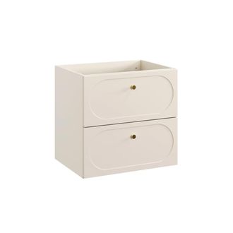 Petits Meubles Mueble bajo lavabo estratificado Beige arena