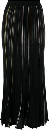Sonia Rykiel Gonna plissettata a righe - - Skirts - Donna - Nero - S