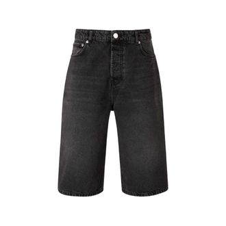 Ami Button Fly Denim Shorts