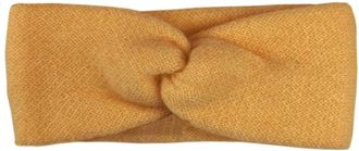 Zwillingsherz Stirnband ZWILLINGSHERZ Classic, Damen, curry (gelb), Strick, Kaschmir, M&uuml;tzen Stirnband, Knoten vorn, Cashmere, Feinstrick