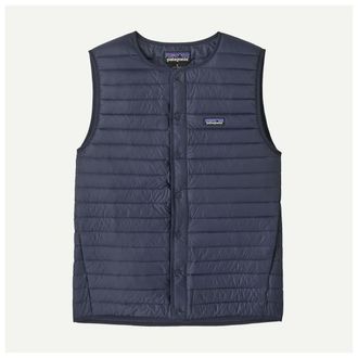Patagonia LW Down Sweater Vest Daunengilet f&uuml;r Herren | wei&szlig;/blau