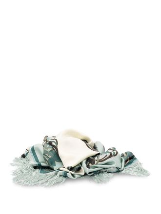 La DoubleJ Reversible Fringe Carr&eacute; Scarf
