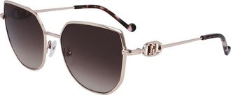Liu Jo LJ154S 722 Womens Sunglasses Gold Size 57