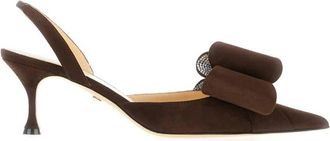 Mach & Mach Le Cadeau Bow Slingback Pumps, Brand Size 36.5 ( US Size 6.5 )