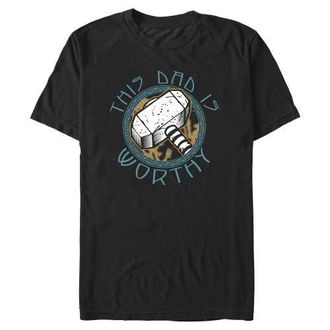 MARVEL Mens Marvel This Dad Is Worthy Graphic T-Shirt in Black at Nordstrom, Size Xxx-Large