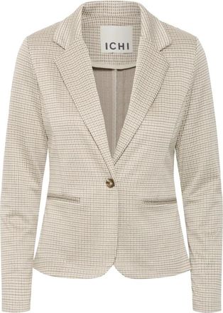 Ichi Ihkate Cameleon Blazer - Dames - Blazers - Beige - L - Leer - Jassen