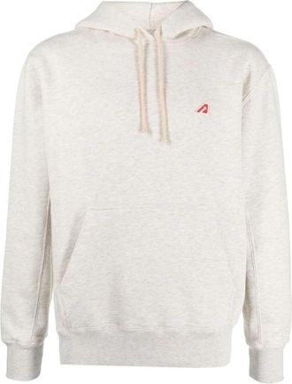 Autry Cotton Hoodie - Heren - Hoodies - Beige - XL - Katoen - Hoodies & sweatvesten