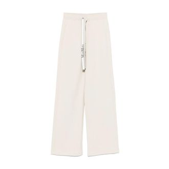 Max Mara Broeken, Dames, Beige, M, Wijde broeken