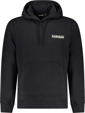 Napapijri Heren, Sweatshirts & Hoodies, Zwart, Maat: 2XL Katoen