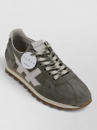 Hogan h671 86er sneakers suede upper stitching