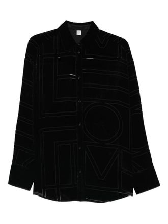 Toteme Black Regular Shirt