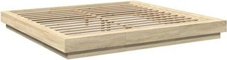 vidaXL Vidaxl - Estructura De Cama Madera De Ingenier&iacute;a Roble Sonoma 200x200 Cm