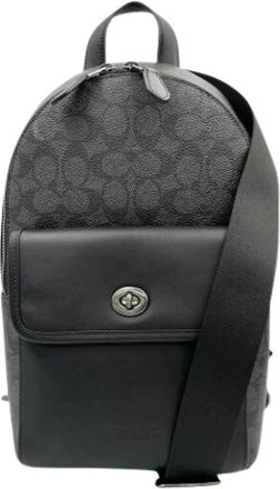 Coach Pre-owned Backpacks, male, Black, Size: ONE SIZE Pre-owned Sling bag