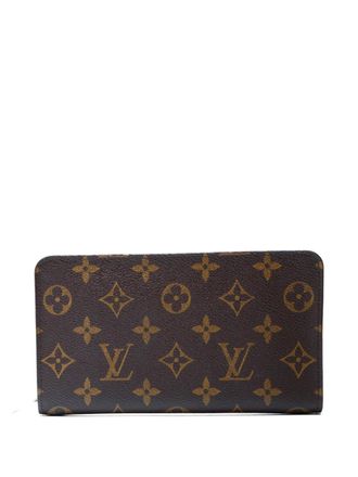 Louis Vuitton 2002 Monogram canvas zip wallet - Brown