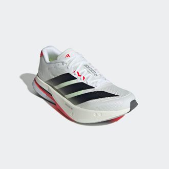 adidas Laufschuh ADIDAS PERFORMANCE ADIZERO BOSTON 13, Damen, Gr. 38,5, bunt (cloud wei&szlig;, core schwarz, lucid rot), Textil, Schuhe Laufschuh
