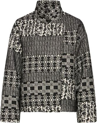 Ichi Graphic Jaquard - - Jackets - Donna - Grigio - M