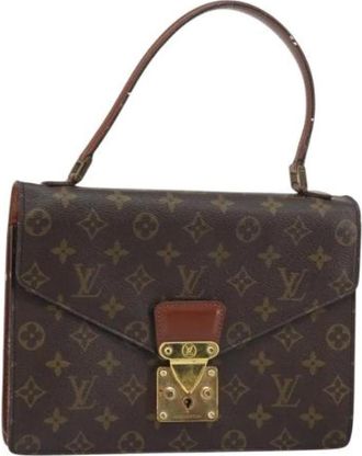 Louis Vuitton Pre-owned Handbags, female, Brown, Size: ONE SIZE Pre-owned Canvas Handbag