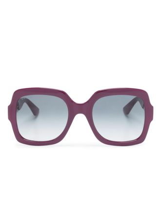 Gucci Occhiali da sole oversize - Viola