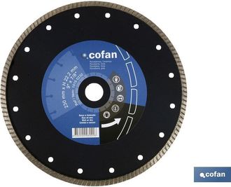 cofan Cofan - Disco Diamante Turbo Extrafino 115mm., Discos De Diamante Turbo Extrafino Porcel&aacute;nico Profesional. Uso En Materiales Cer&aacute;micos Muy Duros. Exce