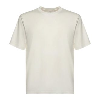 Eleventy T-Shirts, male, White, Size: 2XL Round Neck T-Shirt