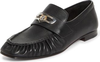 Christian Louboutin Mocallista Penny Loafer in Black/Black at Nordstrom, Size 9.5Us