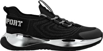 Plein Sport Runner - unisex - Hardloopschoenen - Zwart - 35 EU - Polyester - Fitness