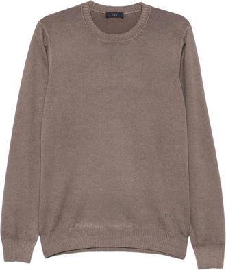 Fay Maglione girocollo in lana - Toni neutri
