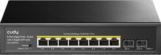 OEM Conmutador Cudy Gs1008ps2 De 8 Puertos Gigabit Poe+ De 120 W Y 2 Puertos Sfp
