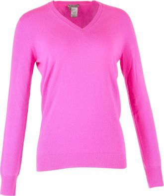 Bottega Veneta Gebreide V-hals trui van Bottega Veneta in roze wol
