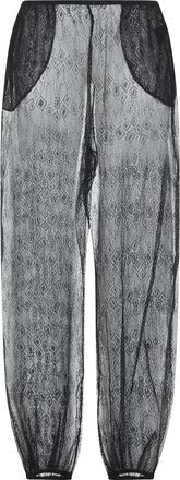 Frankie Shop Black Orissa Lace Ballon Pants-Donna