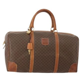Celine Pre-owned Weekend Bags, female, Brown, Size: ONE SIZE Pre-owned Vintage Boston Bag
