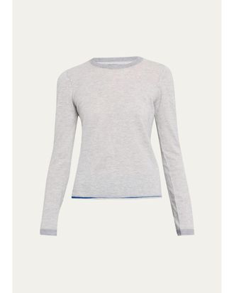 Majestic Filatures Cashmere Striped Knit Sweater