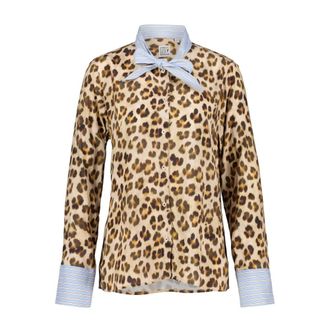 Emily van den Bergh Overhemden - Dames - Blouses & Shirts - Bruin - Maat: S