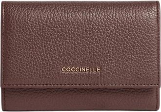 Coccinelle Metallic Soft Portemonnee - Dames - Portefeuilles - Paars - ONE Size - Katoen - Accessoires