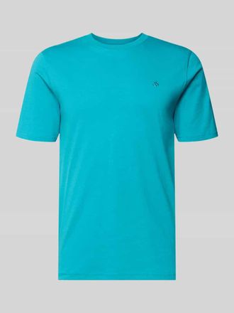 Scotch & Soda Regular Fit T-Shirt mit Logo-Stitching in Blau, Gr&ouml;&szlig;e XXL