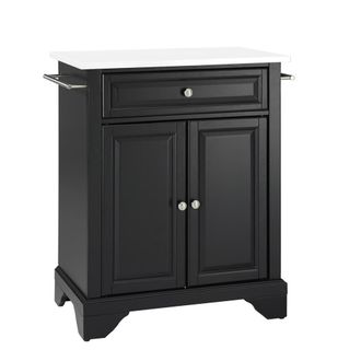 Crosley Furniture Lafayette Stone Top Portable Kitchen Island/Cart