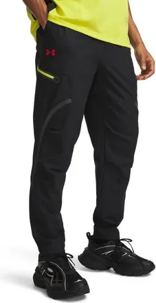 Under Armour Unstoppable Cargo Pants in Black/flash Light/orange at Nordstrom, Size Xxx-Large